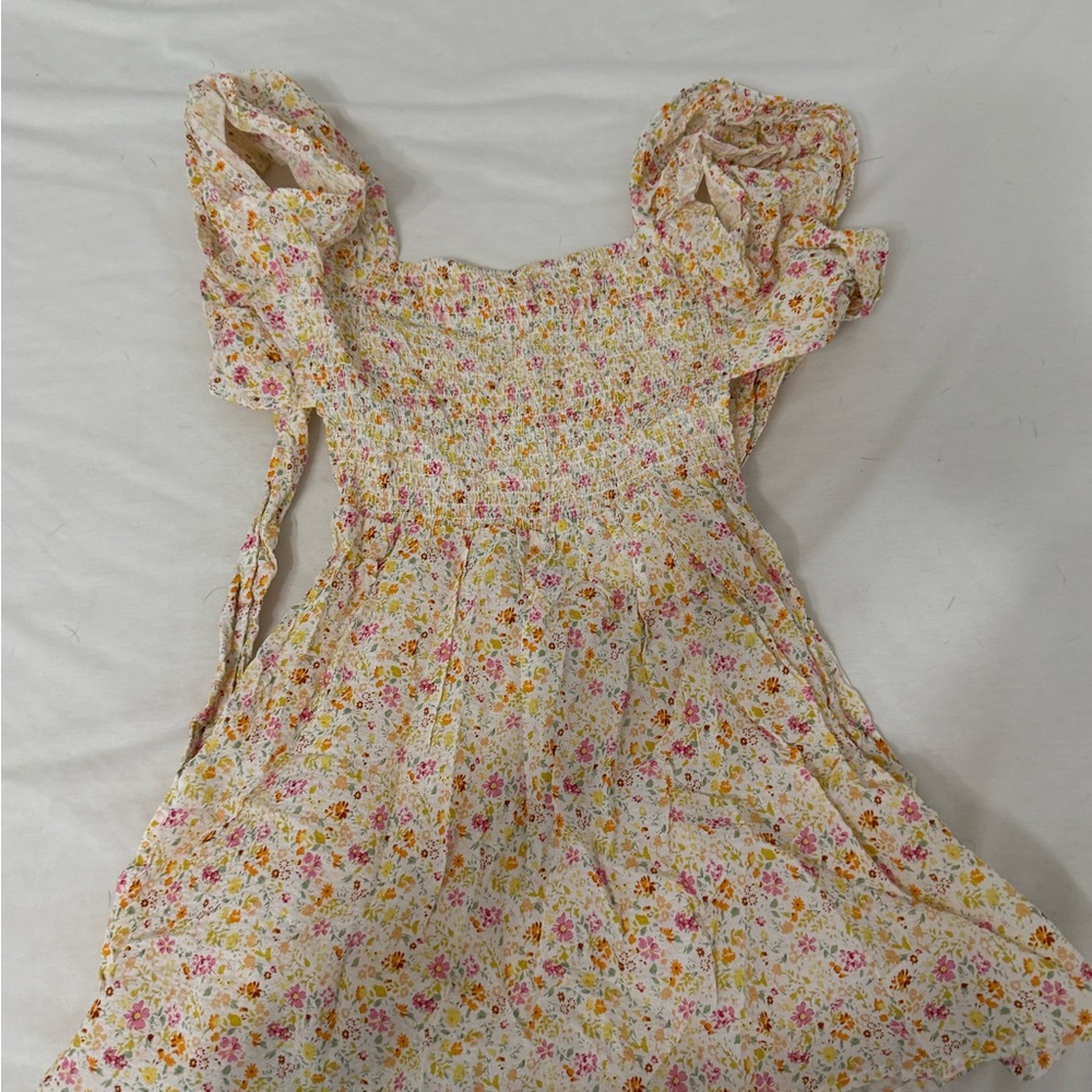 Princess Polly Floral Dress in Cream and Pink